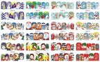 Pop Art Nail Stickers Sexy Girl Designs Comics Water Transfer Decals Manicure Lips Nail Art Decorations Slider Nail Art Stickers Decals Nail Art Supplies Valentines Day 3D Self-Adhesive Nail Decorations Accessories Women Girls Manicure Decorations