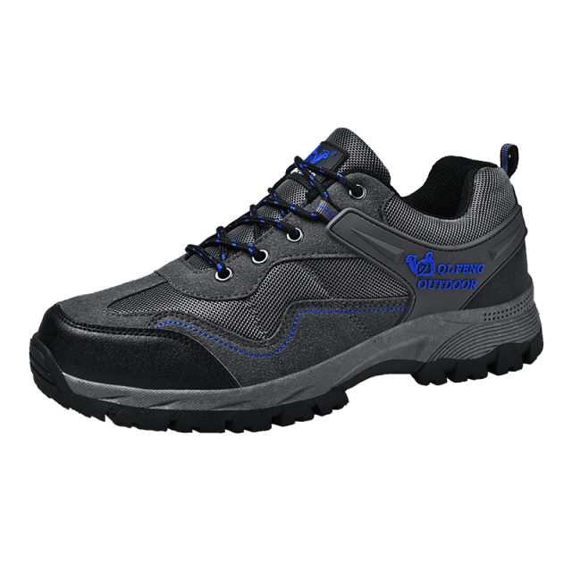 Popular Outdoor Casual Shoes Hiking Men High Quality Sneakers Mountain Climbing Work Footwear Hiking Shoes Low Cut Boots Leather Walking Shoes For Outdoor Training Casual Work Stevvex