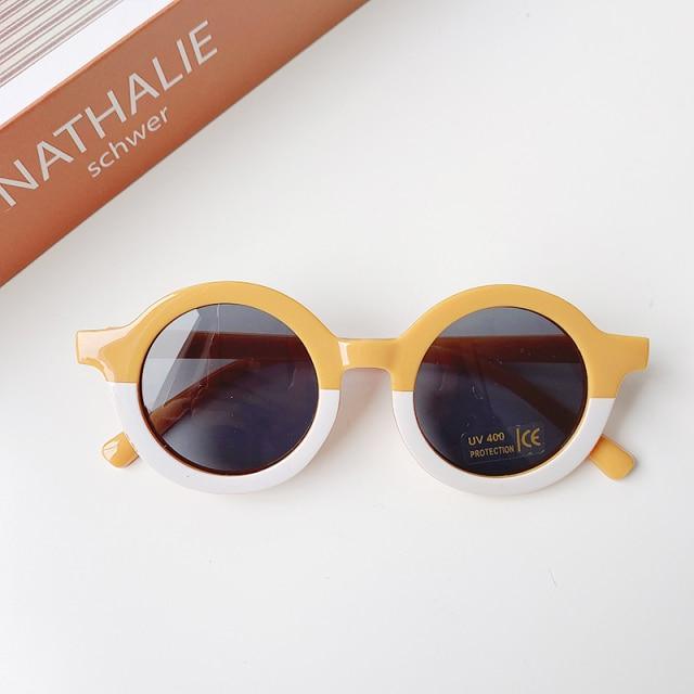 Popular Sunglasses For Children Boy/Girl New Elegant Leopard Double Color Cartoon Bear Shapes New Round Shape Sunglasses For Kids As Well As For Women And Men Stevvex