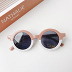 Popular Sunglasses For Children Boy/Girl New Elegant Leopard Double Color Cartoon Bear Shapes New Round Shape Sunglasses For Kids As Well As For Women And Men Stevvex