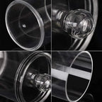 Portable 2pcs Cosmetics Storage Box Makeup Organizer Bathroom Jar Cotton Swab Cotton Pad Jewelry Round Plastic Box Storage Container Stevvex