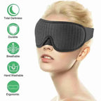 Portable Black Block Light Eye Soft Comfortable Eye Cover For Travel/Light Sleepers/Meditation Elastic Silk Sleep Eye Mask Adjustable Eye Patch Stevvex