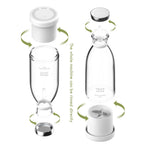 Portable Blender Juicer Bottle Mixer Electric Wireless Charge Mini Fruit Mixers Juicer Cup Blender Milkshake Juice Maker Machine Portable Mini Blender with Wireless Charging for Home, Office & Outdoor Juicer Stevvex