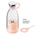 Portable Blender Juicer Bottle Mixer Electric Wireless Charge Mini Fruit Mixers Juicer Cup Blender Milkshake Juice Maker Machine Portable Mini Blender with Wireless Charging for Home, Office & Outdoor Juicer Stevvex