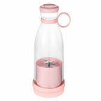 Portable Blender Juicer Bottle Mixer Electric Wireless Charge Mini Fruit Mixers Juicer Cup Blender Milkshake Juice Maker Machine Portable Mini Blender with Wireless Charging for Home, Office & Outdoor Juicer Stevvex
