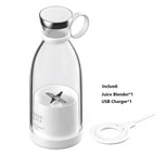Portable Blender Juicer Bottle Mixer Electric Wireless Charge Mini Fruit Mixers Juicer Cup Blender Milkshake Juice Maker Machine Portable Mini Blender with Wireless Charging for Home, Office & Outdoor Juicer Stevvex