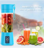 Portable Blender Mini Mixer Electric Juicer Machine Fresh Fruit Juice Blender Smoothie Maker Blender Cup Bottle A Travel Kitchen Portable USB Electric Fruit Juicer Squeezer Bottle Kitchen Tool for Orange Lemon