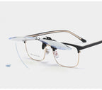 Portable Clip Reading Glasses For Women Anti Blue Light Blocking Presbyopic Eyeglasses For Men Computer Blue Light Blocking Reading Glasses Flexible Lightweight Anti Eyestrain Portable Readers Flip Clips Lens Magnifier +1.0 1.5 2.5 Stevvex