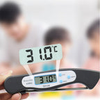 Portable Digital Kitchen Thermometer Food Cooking Meat Barbecue With Probe Food Thermometer Instant Read Meat Thermometer for Grill and Cooking Best Waterproof Ultra Fast Thermometer With Backlight & Calibration For Food Milk Water Cooking Kitchen Tools Stevvex
