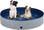 Portable Dog Swimming Pool Pet Bath Tub Foldable Leak-proof PVC Safe Pet Supplies with Drain Easy Clean Dog Accessories Foldable Dog Pool for Large Dogs Portable Plastic Hard Outdoor Swimming Pool Pet Bath Pool Stevvex