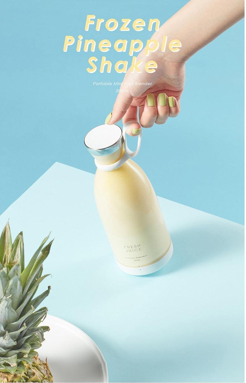 Portable Electric Juicer Blender Usb Mini Fruit Mixers Juicers Fruit Extractors Food Milkshake Multifunction Juice Maker Machine Personal Size Small Blender for Shakes Juice & Smoothies Mini Blender Stevvex