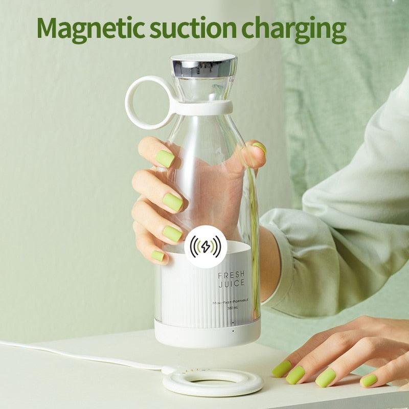 Portable Electric Juicer Blender Usb Mini Fruit Mixers Juicers Fruit Extractors Food Milkshake Multifunction Juice Maker Machine Personal Size Small Blender for Shakes Juice & Smoothies Mini Blender Stevvex