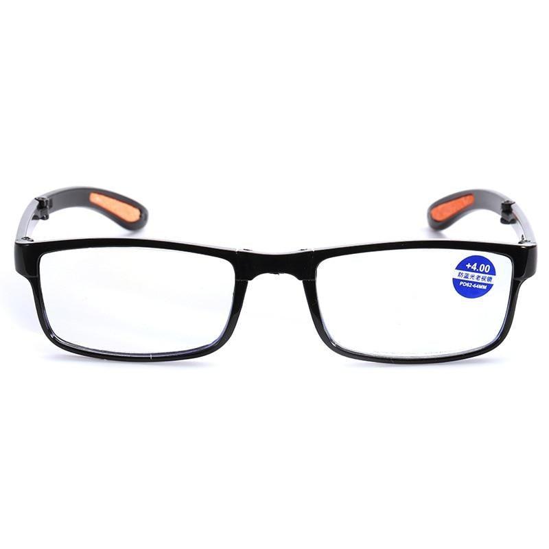 Portable Folding Reading Glasses Anti Blue Light Computer Gaming Eyeglasses Eye Protection Eyewear Men Eyeglasses Women Unisex Eyeglasses Decoration Eyewear Blue Light Blocking Glasses Thick Round Rim Frame Eyeglasses Stevvex