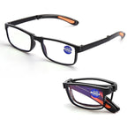 Portable Folding Reading Glasses Anti Blue Light Computer Gaming Eyeglasses Eye Protection Eyewear Men Eyeglasses Women Unisex Eyeglasses Decoration Eyewear Blue Light Blocking Glasses Thick Round Rim Frame Eyeglasses Stevvex