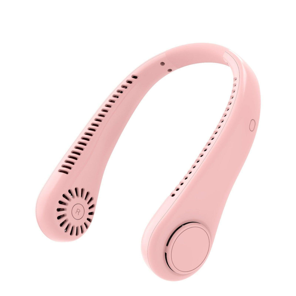 Portable Headphone Design Mini Neck Fan 3 Speeds Hands Free Bladeless Fan Neck Fan Portable Bladeless Fan 5000mAh Battery Rechargeable Personal Fan 3 Speed Adjustable Hands Free Wearable Fan for Travel Stevvex