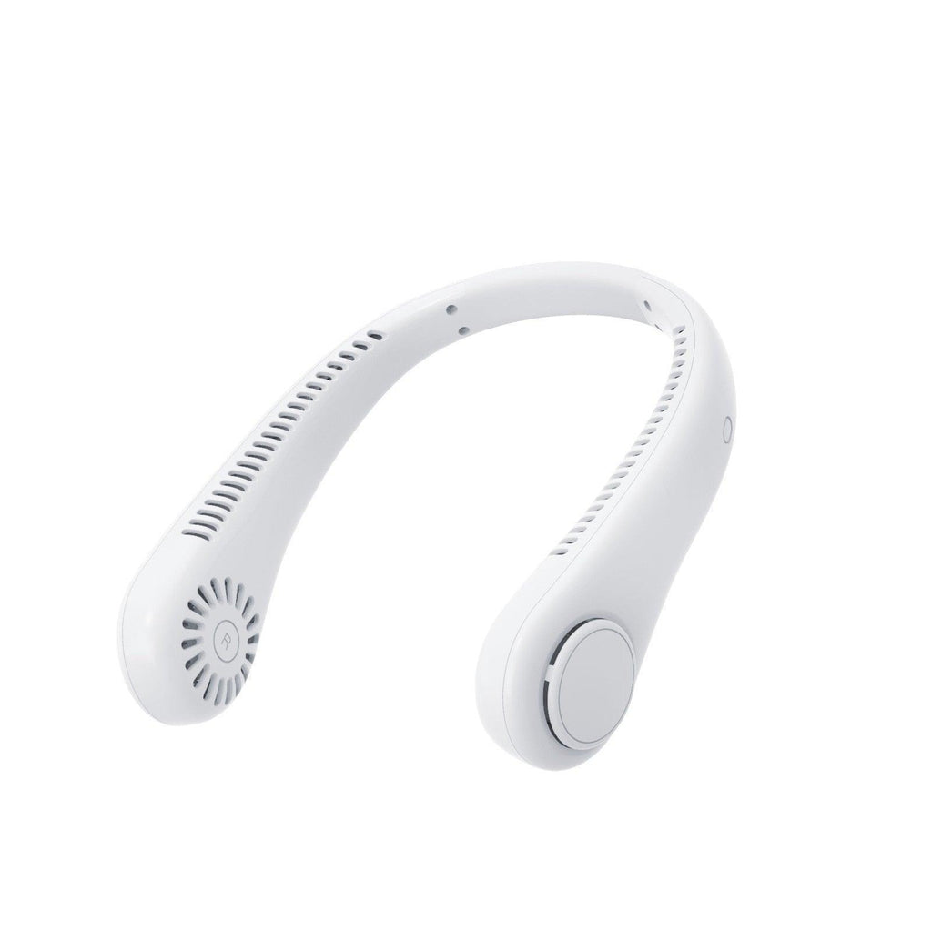 Portable Headphone Design Mini Neck Fan 3 Speeds Hands Free Bladeless Fan Neck Fan Portable Bladeless Fan 5000mAh Battery Rechargeable Personal Fan 3 Speed Adjustable Hands Free Wearable Fan for Travel Stevvex
