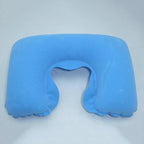 Portable Inflatable U Shape Neck Comfortable Pillow Office Air Cushion Airplane Driving Nap Support Head Rest Travel Pillow Functional U-Shape Travel Pillow For Airplane Inflatable Neck Pillow Travel Accessories Comfortable Sleep Pillows Stevvex