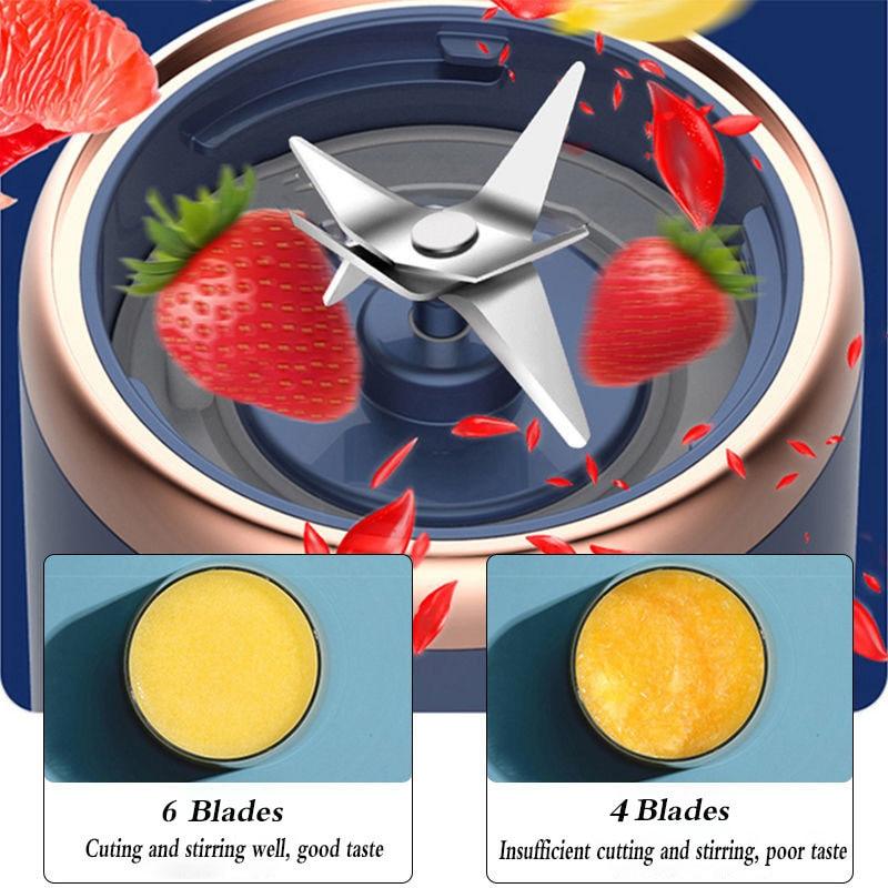 Portable Juicer Blender 300ml Electric Fruit Juicer USB Charging Lemon Orange Fruit Juicing Cup Smoothie Blender Machine Electric Fruit Juicer USB Charging Lemon Orange Fruit Juicing Cup Smoothie Blender Machine Stevvex