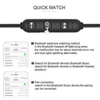 Portable Magnetic Sport Bluetooth Wireless Stereo Earphones For Workout Gym Noise Cancelling Earphones Stevvex