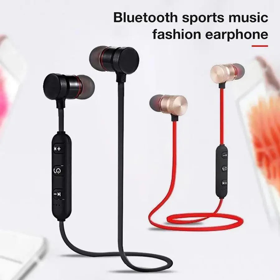 Portable Magnetic Sport Bluetooth Wireless Stereo Earphones For Workout Gym Noise Cancelling Earphones Stevvex