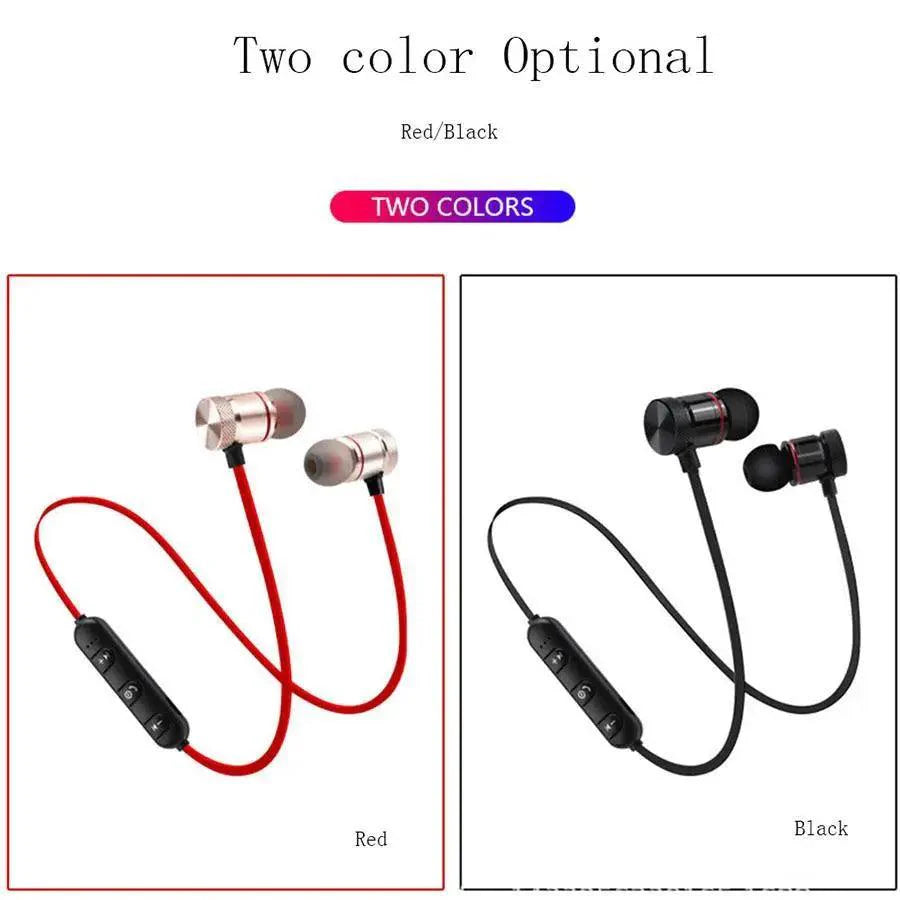 Portable Magnetic Sport Bluetooth Wireless Stereo Earphones For Workout Gym Noise Cancelling Earphones Stevvex