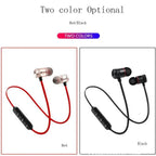 Portable Magnetic Sport Bluetooth Wireless Stereo Earphones For Workout Gym Noise Cancelling Earphones Stevvex