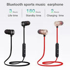 Portable Magnetic Sport Bluetooth Wireless Stereo Earphones For Workout Gym Noise Cancelling Earphones Stevvex