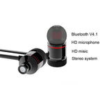 Portable Magnetic Sport Bluetooth Wireless Stereo Earphones For Workout Gym Noise Cancelling Earphones Stevvex