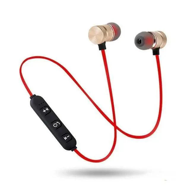 Portable Magnetic Sport Bluetooth Wireless Stereo Earphones For Workout Gym Noise Cancelling Earphones Stevvex