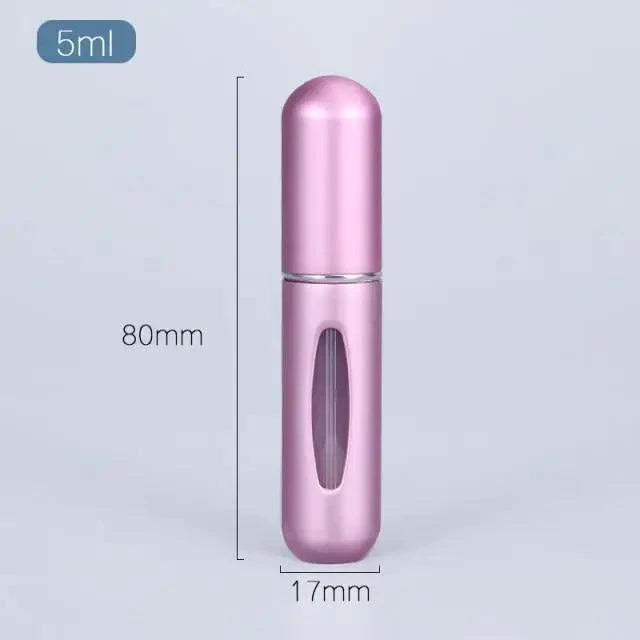 Portable Mini Refillable Atomizer Bottle Lightweight Container For Cosmetics Mini Aluminum Empty Bottle For Traveling Cute Little Bottle For Ladies 5ml Stevvex