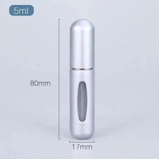 Portable Mini Refillable Atomizer Bottle Lightweight Container For Cosmetics Mini Aluminum Empty Bottle For Traveling Cute Little Bottle For Ladies 5ml Stevvex