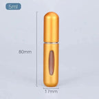 Portable Mini Refillable Atomizer Bottle Lightweight Container For Cosmetics Mini Aluminum Empty Bottle For Traveling Cute Little Bottle For Ladies 5ml Stevvex