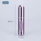 Portable Mini Refillable Atomizer Bottle Lightweight Container For Cosmetics Mini Aluminum Empty Bottle For Traveling Cute Little Bottle For Ladies 5ml Stevvex