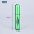 Portable Mini Refillable Atomizer Bottle Lightweight Container For Cosmetics Mini Aluminum Empty Bottle For Traveling Cute Little Bottle For Ladies 5ml Stevvex