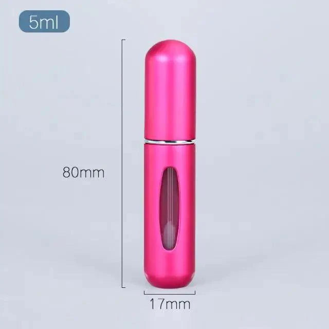 Portable Mini Refillable Atomizer Bottle Lightweight Container For Cosmetics Mini Aluminum Empty Bottle For Traveling Cute Little Bottle For Ladies 5ml Stevvex