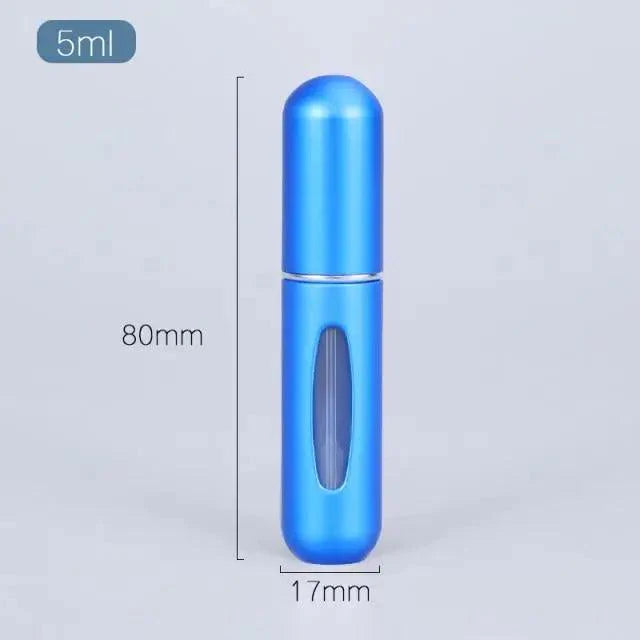 Portable Mini Refillable Atomizer Bottle Lightweight Container For Cosmetics Mini Aluminum Empty Bottle For Traveling Cute Little Bottle For Ladies 5ml Stevvex