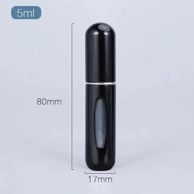 Portable Mini Refillable Atomizer Bottle Lightweight Container For Cosmetics Mini Aluminum Empty Bottle For Traveling Cute Little Bottle For Ladies 5ml Stevvex