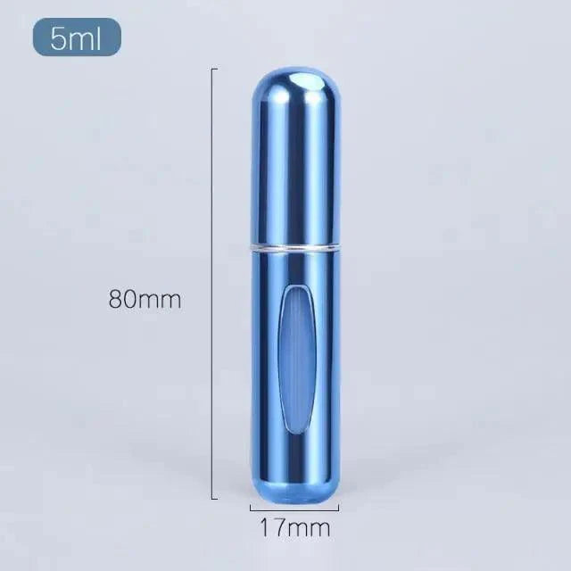 Portable Mini Refillable Atomizer Bottle Lightweight Container For Cosmetics Mini Aluminum Empty Bottle For Traveling Cute Little Bottle For Ladies 5ml Stevvex