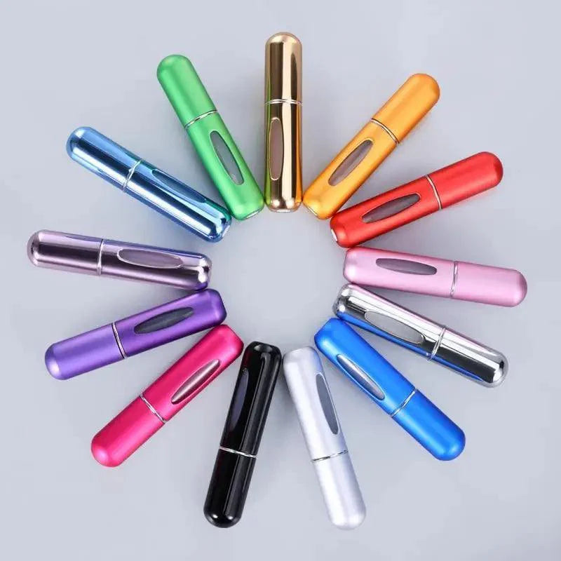 Portable Mini Refillable Atomizer Bottle Lightweight Container For Cosmetics Mini Aluminum Empty Bottle For Traveling Cute Little Bottle For Ladies 5ml Stevvex