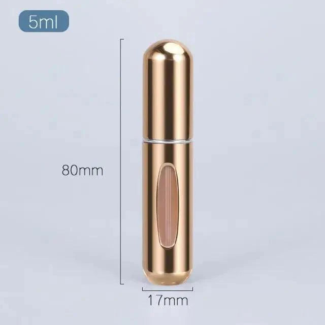 Portable Mini Refillable Atomizer Bottle Lightweight Container For Cosmetics Mini Aluminum Empty Bottle For Traveling Cute Little Bottle For Ladies 5ml Stevvex