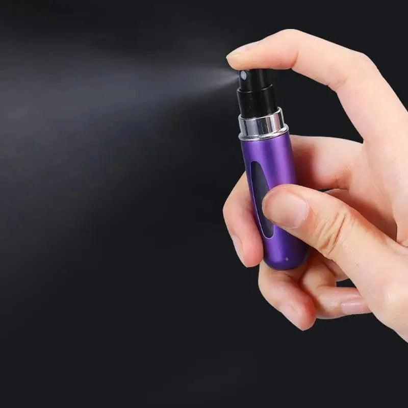 Portable Mini Refillable Atomizer Bottle Lightweight Container For Cosmetics Mini Aluminum Empty Bottle For Traveling Cute Little Bottle For Ladies 5ml Stevvex