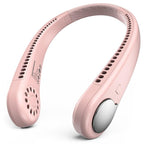Portable Neck Fan USB Rechargeable Bladeless Mini Electric Fan Silent Neckband Wearable Cooling Fan for Sports Travel Portable Bladeless Rechargeable Electric Fan for Travel Stevvex