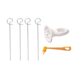 Portable Potato BBQ Skewers For Camping Chips Maker slicer Potato Spiral Cutter Barbecue Tools Kitchen Accessories Kitchen Gadget Potato Slicer Multi-Functional Hand Curler Cyclone Potato Slicer BBQ Skewer Stevvex