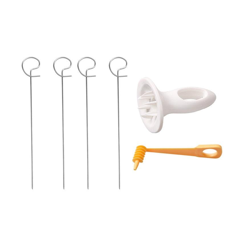 Portable Potato BBQ Skewers For Camping Chips Maker slicer Potato Spiral Cutter Barbecue Tools Kitchen Accessories Kitchen Gadget Potato Slicer Multi-Functional Hand Curler Cyclone Potato Slicer BBQ Skewer Stevvex