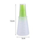 Portable Silicone Oil Bottle with Brush Oil Dispenser Liquid Oil Pastry Kitchen Baking BBQ Tool Kitchen Tools BBQ Baking Gadgets Silicon Oil Bottle Brush  Baking or Grilling Frying BBQ Stevvex