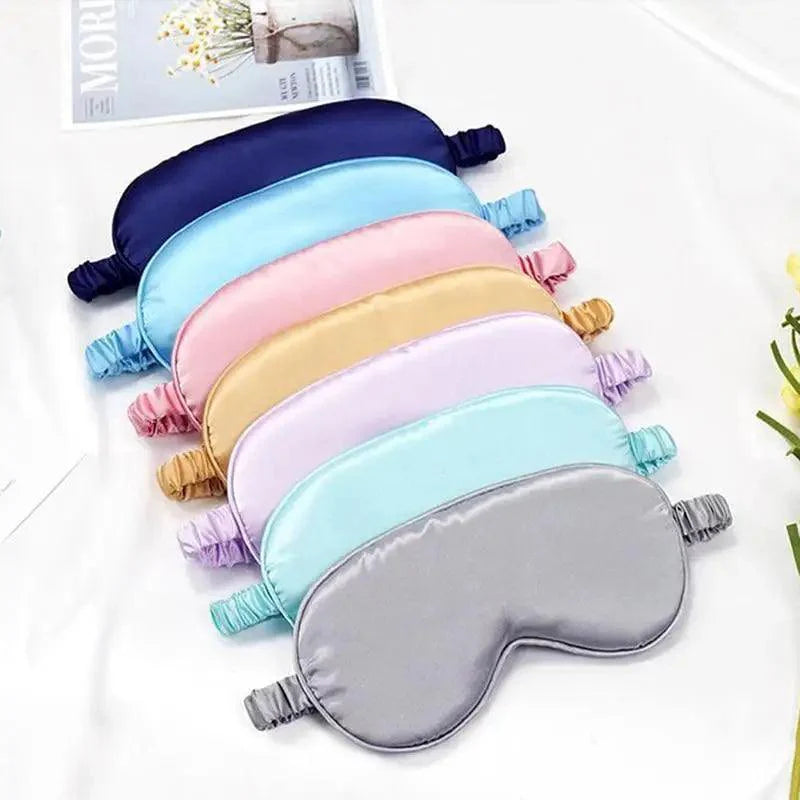 Portable Sleeping Eye Mask Cover Eye Patch Smooth Blindfold Rest Relax Eye Cover Soft And Comfortable Night Blindfold For Women Stevvex