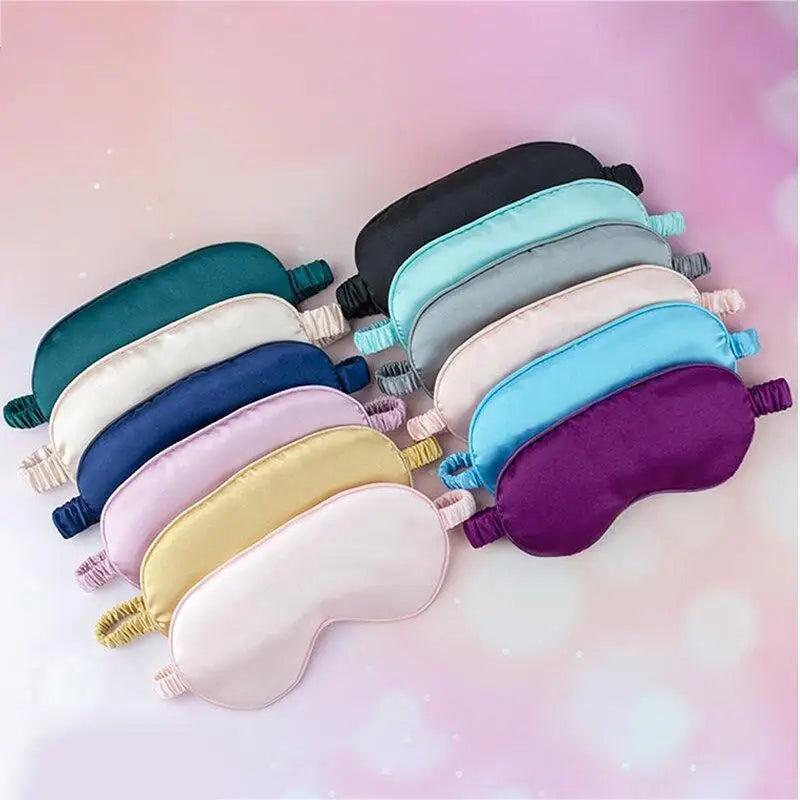Portable Sleeping Eye Mask Cover Eye Patch Smooth Blindfold Rest Relax Eye Cover Soft And Comfortable Night Blindfold For Women Stevvex