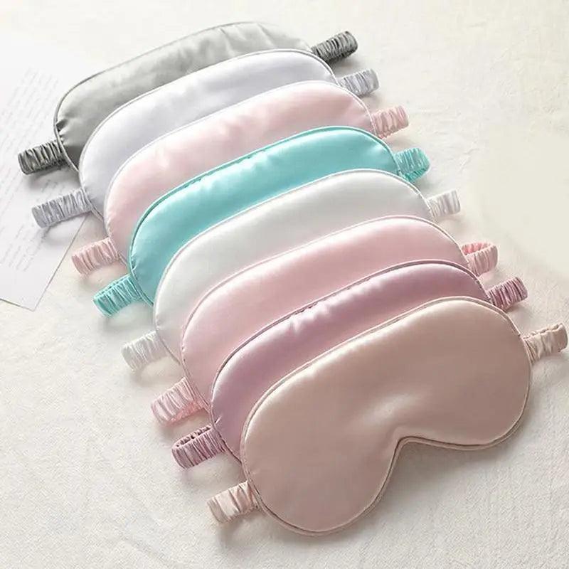 Portable Sleeping Eye Mask Cover Eye Patch Smooth Blindfold Rest Relax Eye Cover Soft And Comfortable Night Blindfold For Women Stevvex