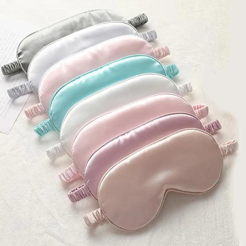 Portable Sleeping Eye Mask Cover Eye Patch Smooth Blindfold Rest Relax Eye Cover Soft And Comfortable Night Blindfold For Women Stevvex