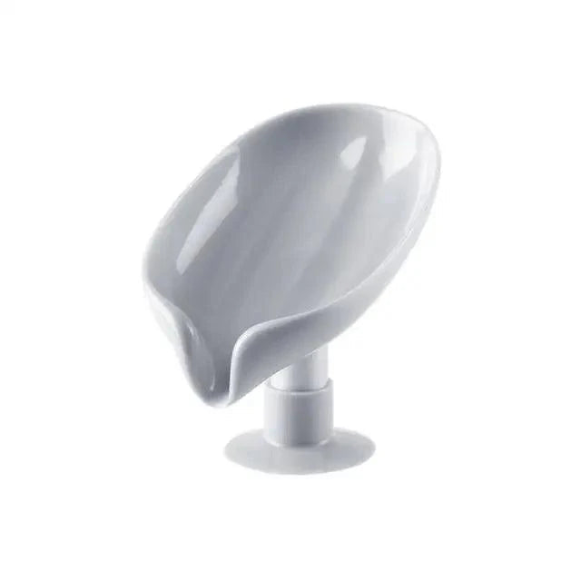 Portable Soap Dish Leaf Shape Soap Holder Leaf Shaped Soap Box Soap Dish For Bathroom Suction Cup Bathroom Storage For Soap Soap Dishes Sponge Container with Suction Cup Leaf Shape Self Draining for Bathroom Kitchen Sink Stevvex